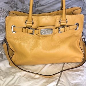 Michael Kors genuine leather bag in marigold